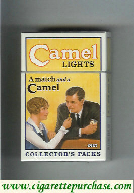 Discount Camel Collectors Packs 1927 Lights cigarettes hard box