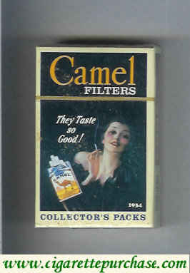Discount Camel Collectors Packs 1934 Filters cigarettes hard box