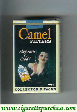 Discount Camel Collectors Packs 1934 Filters cigarettes soft box
