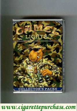 Discount Camel Collectors Packs 8 Lights cigarettes hard box