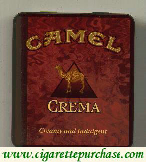 Discount Camel Exotic Blends Crema cigarettes metal box