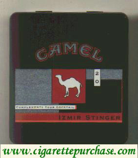 Discount Camel Exotic Blends Izmir Stinger cigarettes metal box