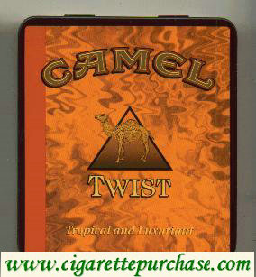 Discount Camel Exotic Blends Twist cigarettes metal box