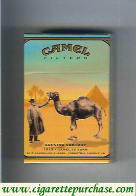 Discount Camel Genuine Century 1913 Filters cigarettes hard box