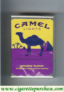 Discount Camel Genuine Humor Lights cigarettes hard box