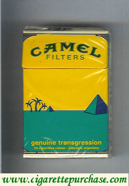 Discount Camel Genuine Transgression Filters cigarettes hard box