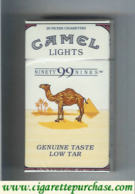 Discount Camel Lights 99s cigarettes hard box