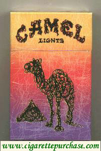 Discount Camel Lights Art Issue designed by Gregg Gordon of Gigart cigarettes hard box