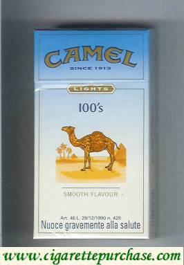 Discount Camel Lights Smooth Flavour 100s cigarettes hard box