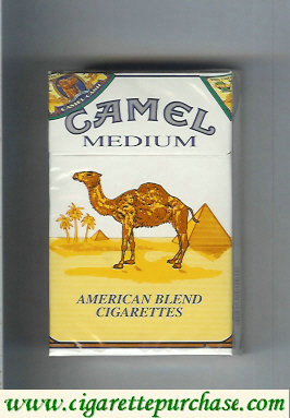 Discount Camel Medium American Blend cigarettes hard box