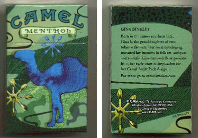 Discount Camel Menthol Art Issue cigarettes hard box