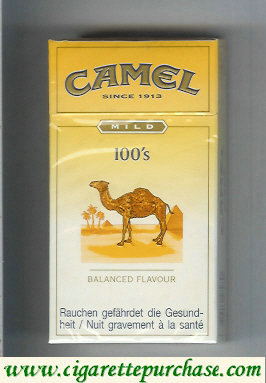 Discount Camel Mild Balanced Flavour 100s cigarettes hard box