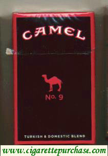 Discount Camel No.9 cigarettes hard box