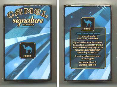 Discount Camel Signature Blends Frost cigarettes hard box