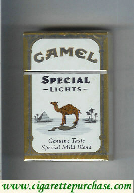 Discount Camel Special Lights Genuine Taste Special Mild Blend cigarettes hard box