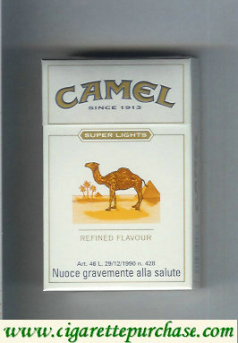 Discount Camel Super Lights Refined Flavour cigarettes hard box