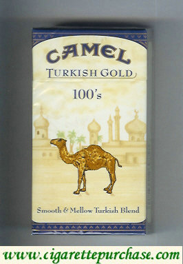 Discount Camel Turkish Gold Smooth Mellow Turkish Blend 100s cigarettes hard box