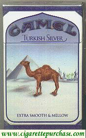 Discount Camel Turkish Silver cigarettes hard box