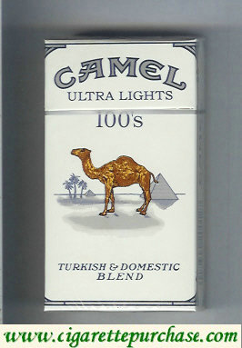 Discount Camel Ultra Lights Turkish Domestic Blend 100s cigarettes long size hard box