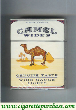 Discount Camel Wides Lights Genuine Taste Wide Gauge cigarettes hard box