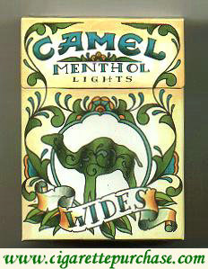 Discount Camel Wides Menthol Lights Art Issue cigarettes hard box
