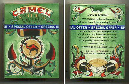 Discount Camel Wides Menthol Lights cigarettes hard box