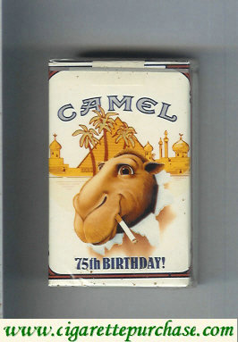 Discount Camel collection version 75th Birthday Lights cigarettes hard box