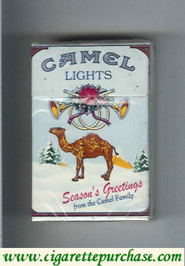 Discount Camel collection version Seasons Greetings Lights cigarettes hard box