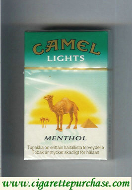 Discount Camel with sun Menthol Lights cigarettes hard box
