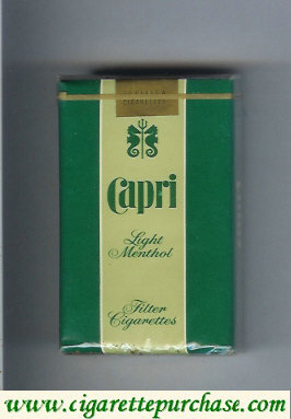 Discount Capri Menthol cigarettes soft box