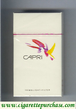 Discount Capri Trim Light Filter 100s cigarettes hard box