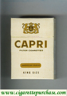 Discount Capri israeli version American Blend cigarettes hard box