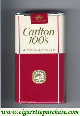 Discount Carlton 100s cigarettes air stream Filter soft box