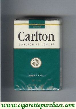 Discount Carlton Menthol Filter cigarettes lowest tar 1mg