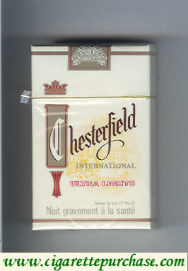 Discount Chesterfield International Ultra Lights cigarettes