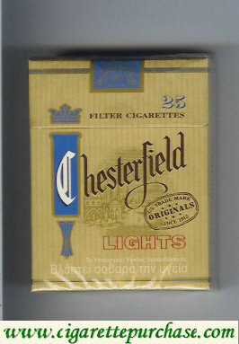 Discount Chesterfield Lights cigarettes greece
