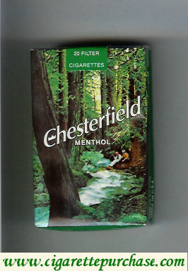 Discount Chesterfield Menthol Filter cigarettes soft box