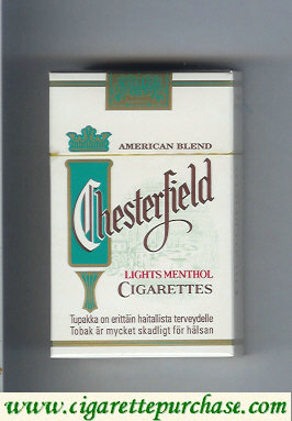 Discount Chesterfield Menthol Lights cigarettes