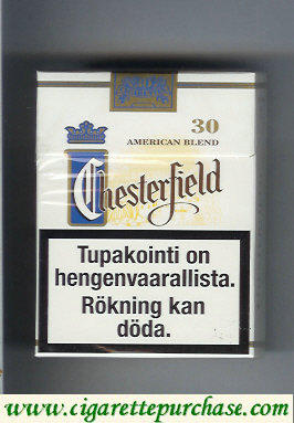 Discount Chesterfield cigarettes American Blend 30