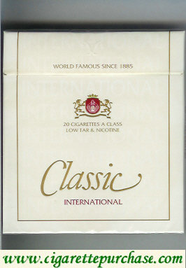 Discount Classic International cigarettes 100s
