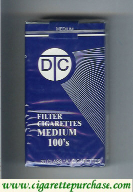 DTC Filter Cigarettes Medium 100s cigarettes soft box