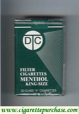 DTC Filter Cigarettes Menthol cigarettes soft box