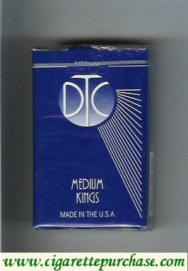 DTC Medium Kings cigarettes soft box