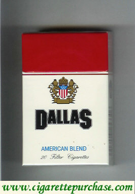 Dallas American Blend cigarettes hard box