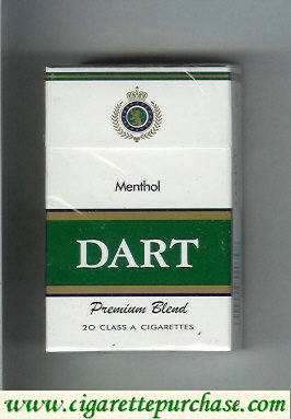 Dart Premium Blend Menthol cigarettes hard box