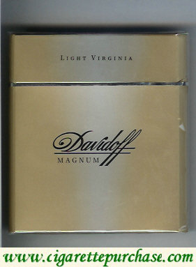 Davidoff Magnum Light Virginia grey 100s cigarettes wide flat hard box