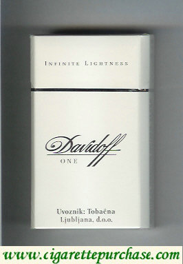 Davidoff One Infinite Lightness 100s cigarettes hard box