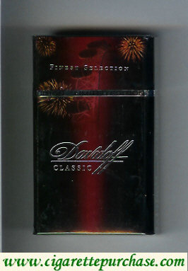 Davidoff Classic collection design Finest Selection 100s cigarettes hard box