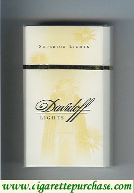 Davidoff Lights Superior Lights 100s cigarettes hard box