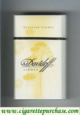 Davidoff Lights collection design Superior Lights 100s cigarettes hard box